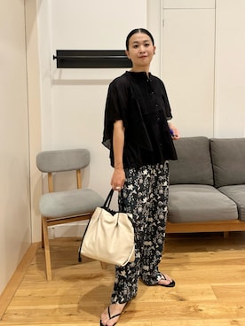 「RODE SKO」｜「アイテム（サンダル）」を使った、クボさん（レディース・161cm）の夏コーディネート