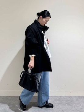 「アイテム（その他雑貨）」を使った、クボさん（レディース・161cm）の冬コーディネート