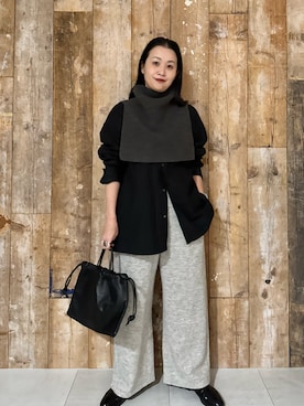 「アイテム（雑貨/ホビー）」を使った、クボさん（レディース・161cm）の秋コーディネート