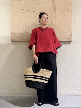 「アイテム（その他雑貨）」を使った、クボさん（レディース・161cm）の春コーディネート