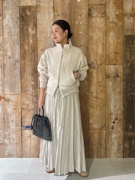 「アイテム（その他雑貨）」を使った、クボさん（レディース・161cm）の冬コーディネート