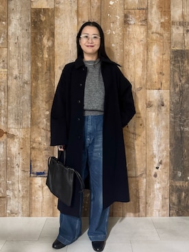 「アイテム（その他雑貨）」を使った、クボさん（レディース・161cm）の冬コーディネート