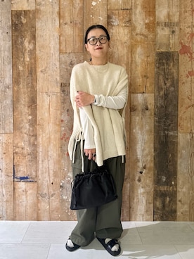 「アイテム（雑貨/ホビー）」を使った、クボさん（レディース・161cm）の秋コーディネート