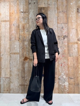 「骨格ナチュラル」｜クボさん（レディース・161cm）の夏コーディネート