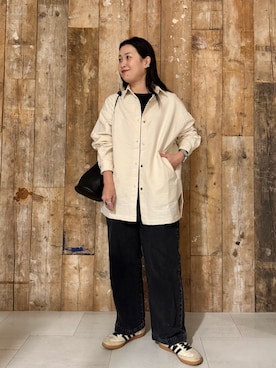 「かぐれ（カグレ）のアイテム」を使った、クボさん（レディース・161cm）の冬コーディネート