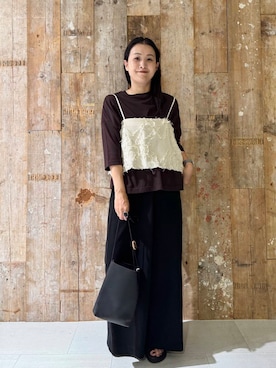 「骨格ナチュラル」｜クボさん（レディース・161cm）の夏コーディネート