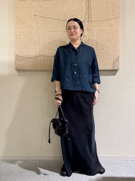 「かぐれ（カグレ）のアイテム」を使った、クボさん（レディース・161cm）の春コーディネート