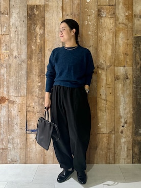 「アイテム（その他雑貨）」を使った、クボさん（レディース・161cm）の冬コーディネート