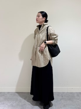 「アイテム（ニット/セーター）」を使った、クボさん（レディース・161cm）の冬コーディネート