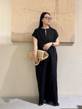 「かぐれ（カグレ）のアイテム（バッグ）」を使った、クボさん（レディース・161cm）の春コーディネート