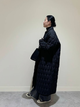 「アイテム（その他雑貨）」を使った、クボさん（レディース・161cm）の秋コーディネート