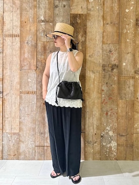 「アラフォー」｜クボさん（レディース・161cm）の夏コーディネート