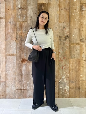 「骨格ナチュラル」｜クボさん（レディース・161cm）の夏コーディネート