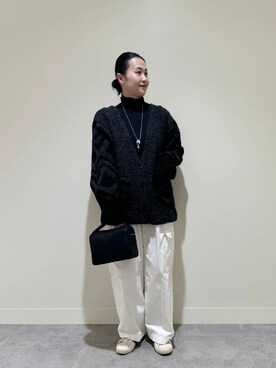 「アイテム（その他雑貨）」を使った、クボさん（レディース・161cm）の秋コーディネート