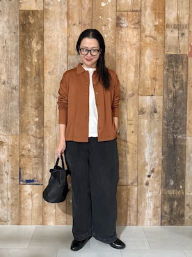 「アイテム（その他雑貨）」を使った、クボさん（レディース・161cm）の冬コーディネート