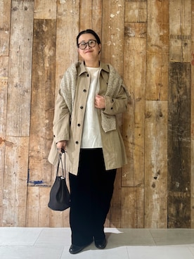 クボさん(レディース・161cm)の冬コーディネート