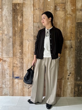 「アイテム（その他雑貨）」を使った、クボさん（レディース・161cm）の冬コーディネート