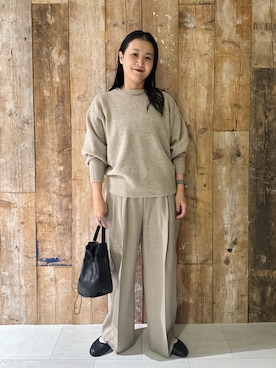 「オトナカジュアル」｜「アイテム（雑貨/ホビー）」を使った、クボさん（レディース・161cm）の冬コーディネート