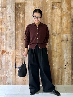 「mormyrus（モルミルス）のアイテム」を使った、クボさん（レディース・161cm）の秋コーディネート