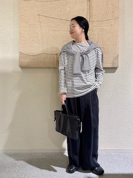 「かぐれ（カグレ）のアイテム」を使った、クボさん（レディース・161cm）の春コーディネート