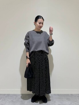 「アイテム（その他雑貨）」を使った、クボさん（レディース・161cm）の秋コーディネート