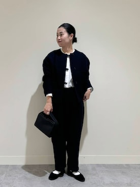 「アイテム（その他雑貨）」を使った、クボさん（レディース・161cm）の秋コーディネート