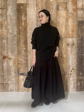 「シンプル」｜「アイテム（雑貨/ホビー）」を使った、クボさん（レディース・161cm）の冬コーディネート