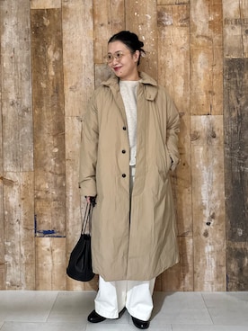 「アイテム（その他雑貨）」を使った、クボさん（レディース・161cm）の冬コーディネート