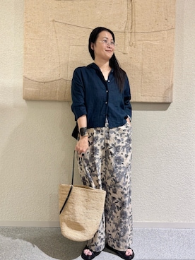「かぐれ（カグレ）のアイテム」を使った、クボさん（レディース・161cm）の夏コーディネート