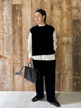 「アイテム（その他雑貨）」を使った、クボさん（レディース・161cm）の冬コーディネート