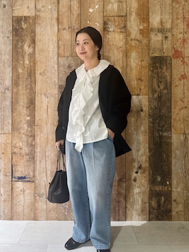 「アイテム（雑貨/ホビー）」を使った、クボさん（レディース・161cm）の冬コーディネート