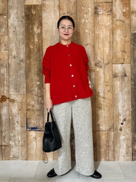 「アイテム（その他雑貨）」を使った、クボさん（レディース・161cm）の冬コーディネート