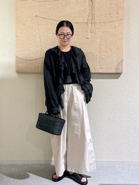 「かぐれ（カグレ）のアイテム」を使った、クボさん（レディース・161cm）の夏コーディネート