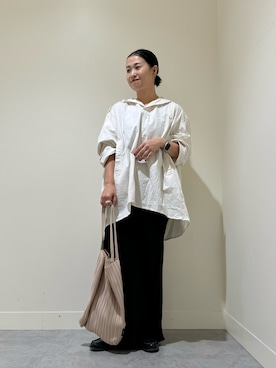 「かぐれ（カグレ）のアイテム（チュニック）」を使った、クボさん（レディース・161cm）の秋コーディネート