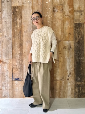 「かぐれ（カグレ）のアイテム」を使った、クボさん（レディース・161cm）の秋コーディネート