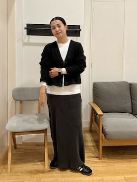 「Hanes」｜クボさん（レディース・161cm）の秋コーディネート