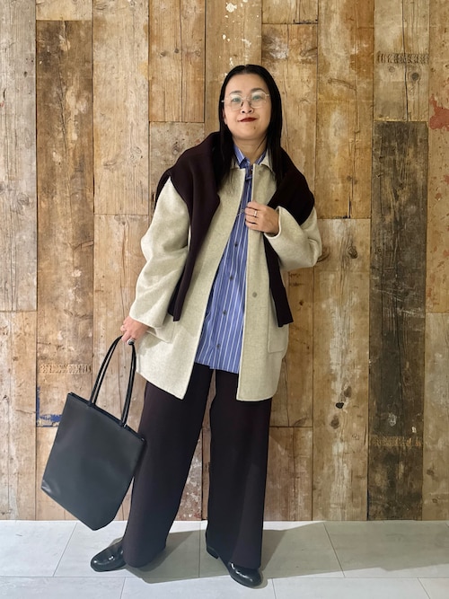 ウールステンカラーショートコート（その他アウター）｜かぐれ（カグレ