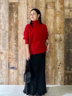 「アイテム（雑貨/ホビー）」を使った、クボさん（レディース・161cm）の冬コーディネート