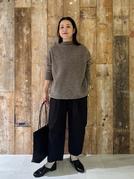 「アイテム（その他トップス）」を使った、クボさん（レディース・161cm）の冬コーディネート