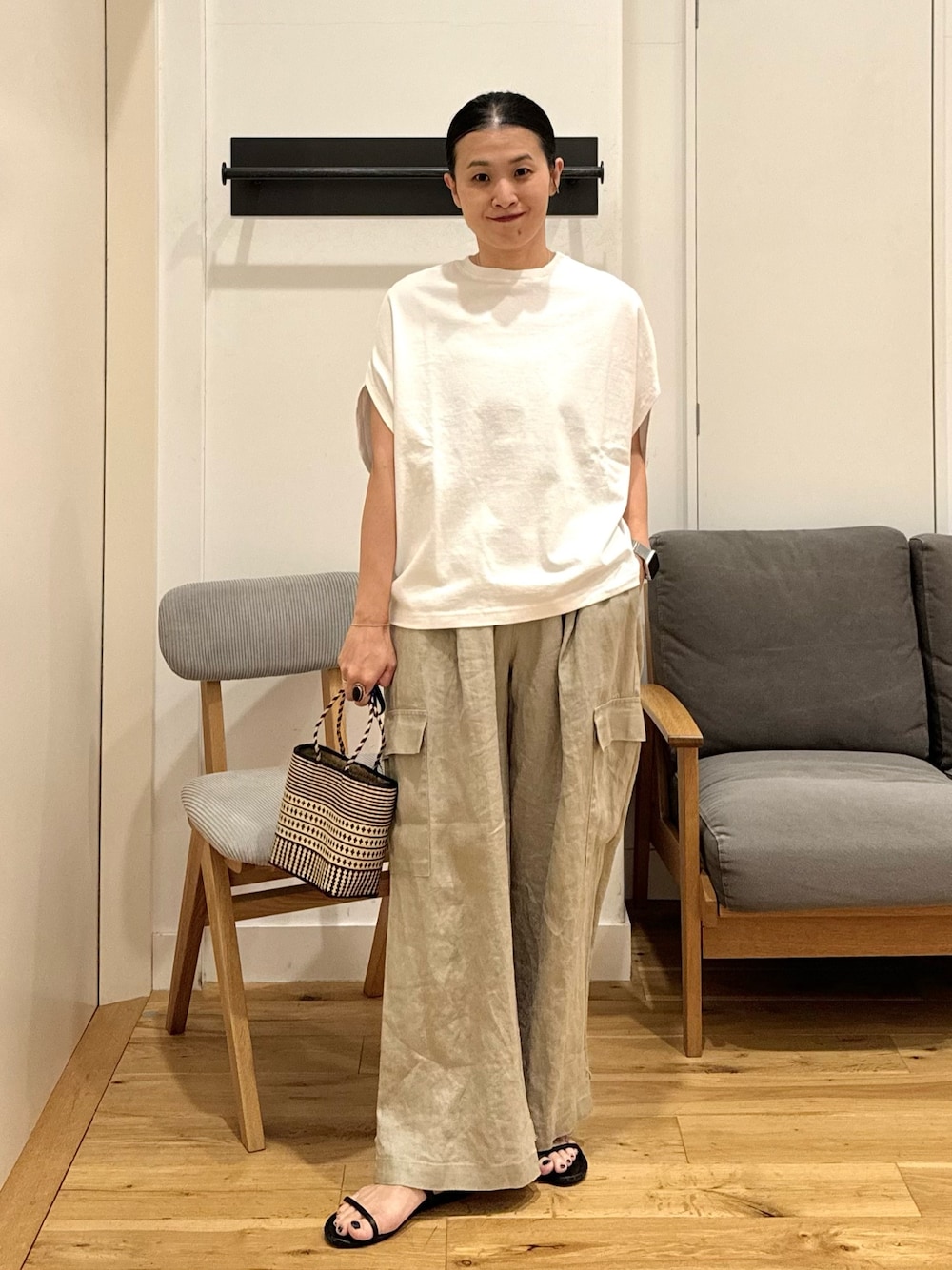 新品未使用 かぐれ コクーンワイドカットソー かぐれ（カグレ）の「コクーンワイドカットソー（Tシャツ