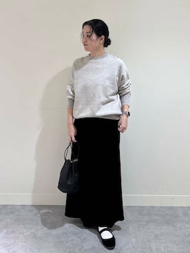 「アイテム（その他雑貨）」を使った、クボさん（レディース・161cm）の冬コーディネート