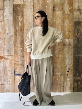 「アイテム（その他トップス）」を使った、クボさん（レディース・161cm）の秋コーディネート