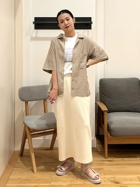 「RODE SKO」｜「アイテム（サンダル）」を使った、クボさん（レディース・161cm）の夏コーディネート