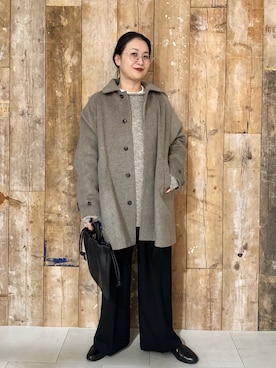 「アイテム（雑貨/ホビー）」を使った、クボさん（レディース・161cm）の秋コーディネート