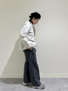 「タートルネック」｜「アイテム（その他トップス）」を使った、クボさん（レディース・161cm）の冬コーディネート