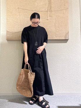 「かぐれ（カグレ）のアイテム」を使った、クボさん（レディース・161cm）の夏コーディネート