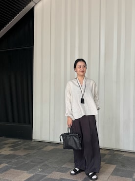 「かぐれ（カグレ）のアイテム」を使った、クボさん（レディース・161cm）の春コーディネート