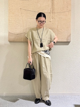 「かぐれ（カグレ）のアイテム」を使った、クボさん（レディース・161cm）の春コーディネート