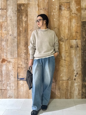 「アイテム（雑貨/ホビー）」を使った、クボさん（レディース・161cm）の秋コーディネート