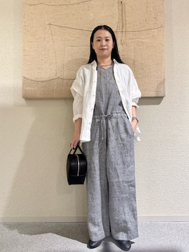 「かぐれ（カグレ）のアイテム」を使った、クボさん（レディース・161cm）の春コーディネート